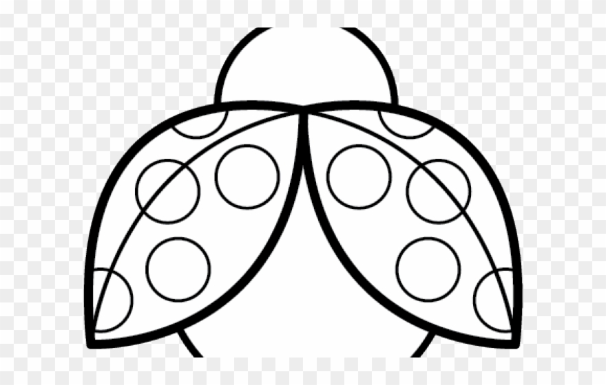 Symmetry Clipart Ladybug - Lady Bugs Black And White Clipart - Png Download