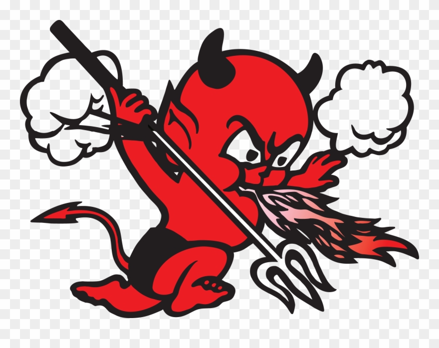 Dysart High Mascot - Dysart High School Demons Clipart