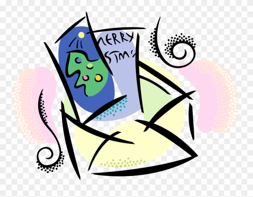 Vector Illustration Of Festive Christmas Seasons Greeting - Cartoon Clipart