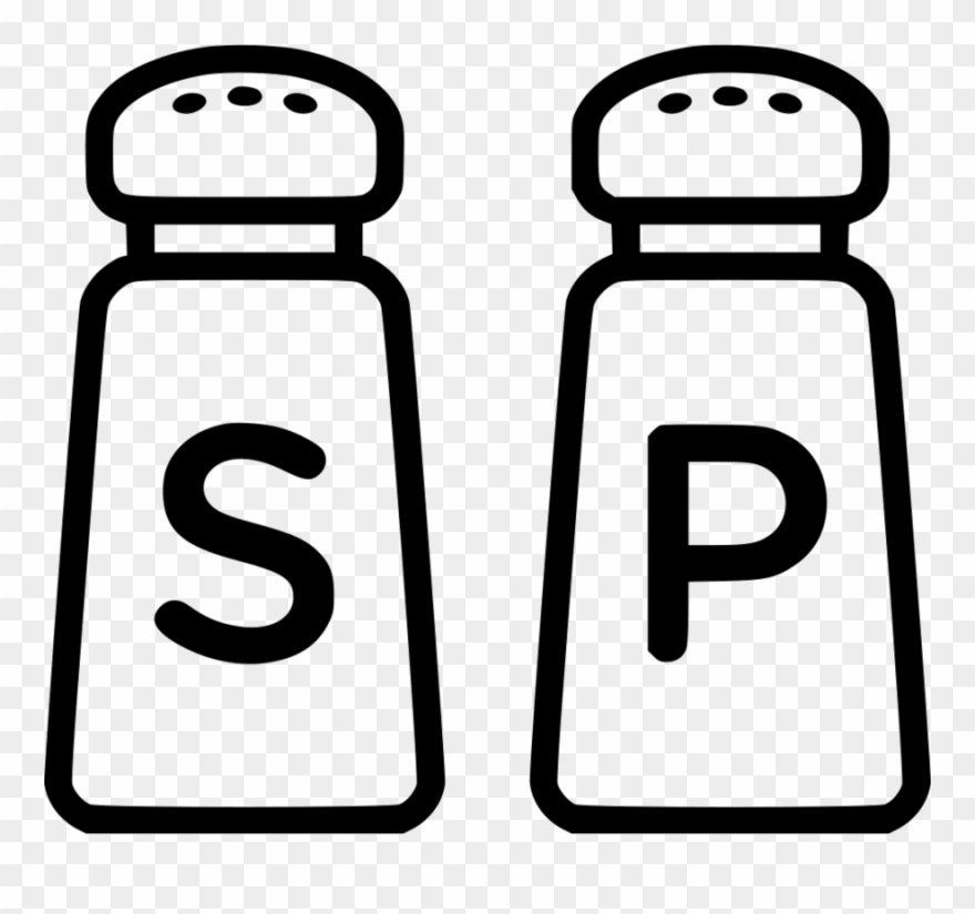 Download Salt And Pepper Icon Clipart Condiment Computer - Pepper Shaker Clip Art - Png Download