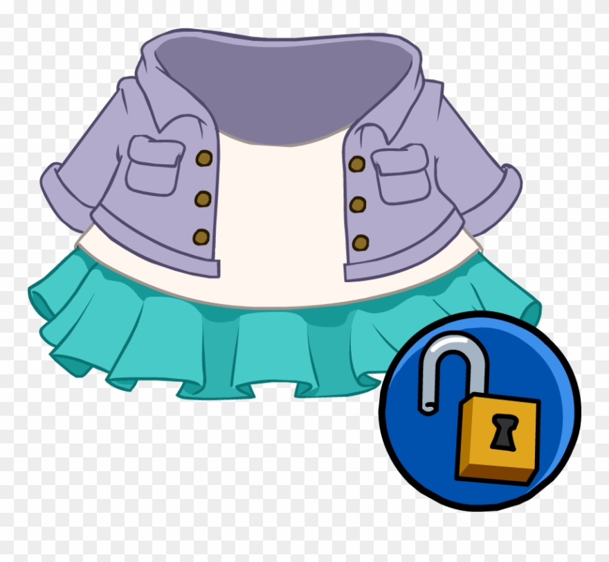 Summer Frills Outfit - Club Penguin Mp3000 Clipart