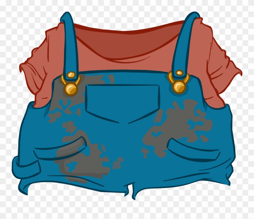 Train Engineer Outfit Icon - Club Penguin Overalls Clipart