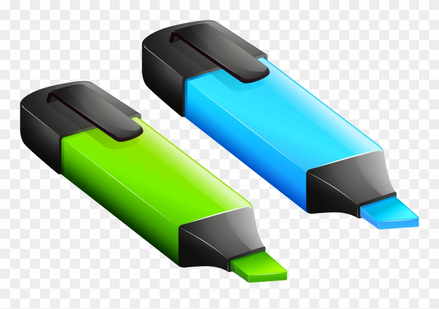 Markers Png Vector Clipart