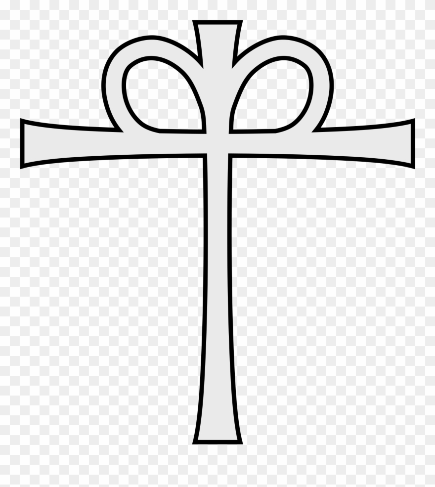 Open - Crown On A Cross Clipart