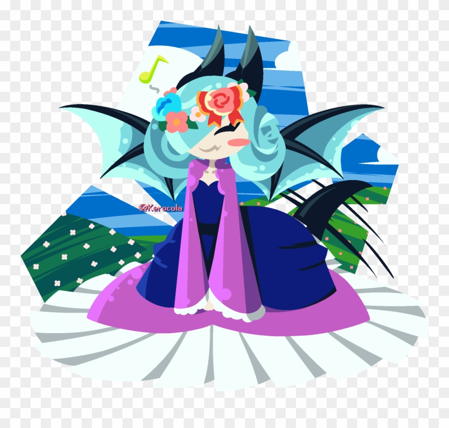 Fan Artsilke W/ A Flower Crown - Cartoon Clipart