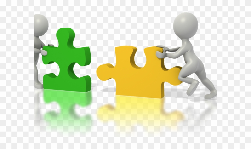 Society Clipart Statistics - Putting Jigsaw Puzzle Pieces Together - Png Download