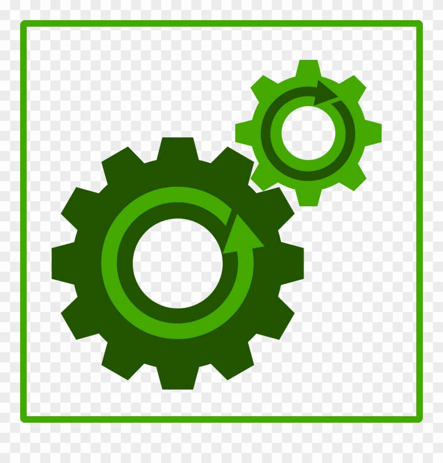 Big Image - Vector Art Gear Icon Clipart