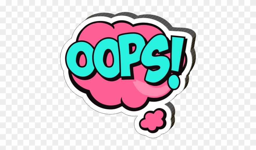 Значок Oops - Oops Speech Bubble Badge Button Badge Clipart