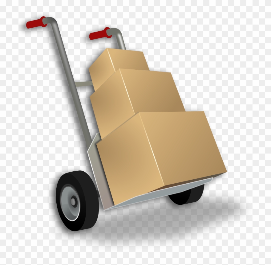 Clipart - Hand Truck - Hand Truck Clip Art - Png Download