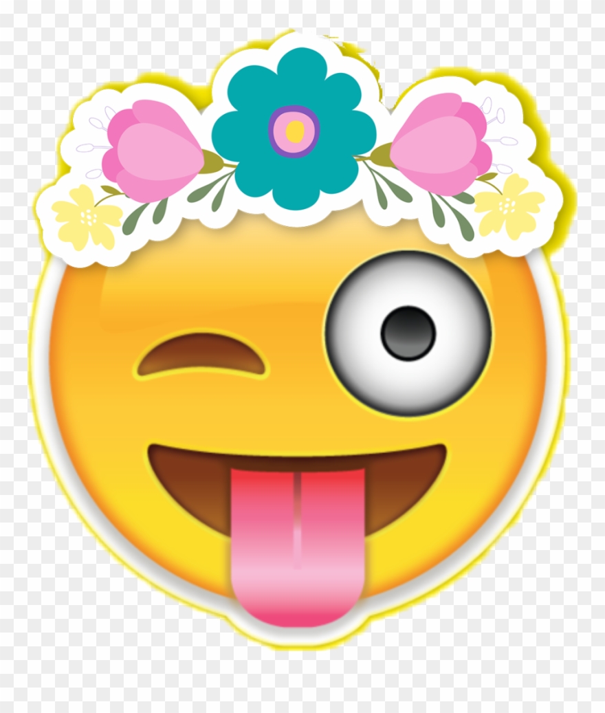 Emoji Emojistickers Flowercrown - Thank You For Coming Emoji Clipart