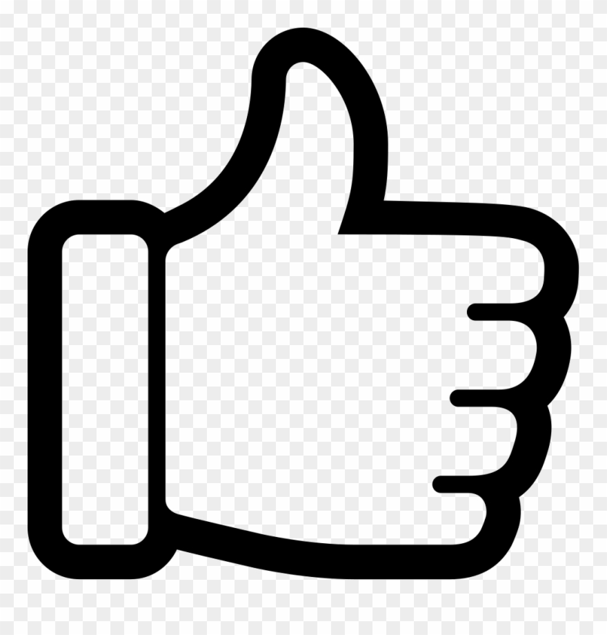 Creative Clipart Business Opportunity - Thumbs Up Icon Black And White - Png Download