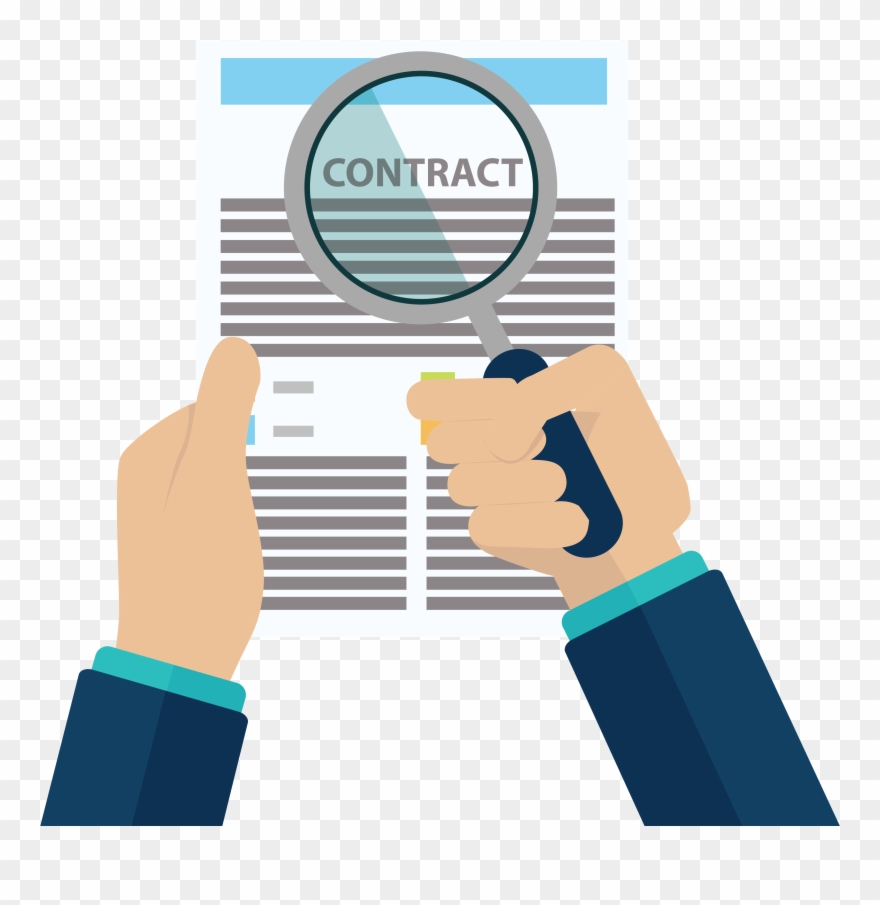Jpg Black And White Library Contract Clipart Union - Firmar Contrato De Trabajo - Png Download