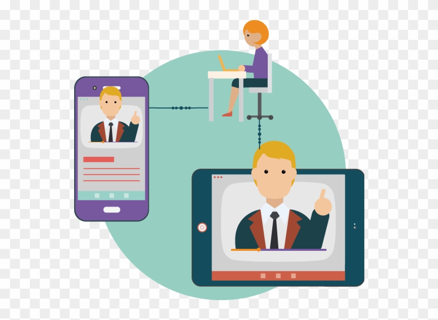 Delivering Lectures Online Using Video Chat - Video Lectures Online Cartoons Clipart
