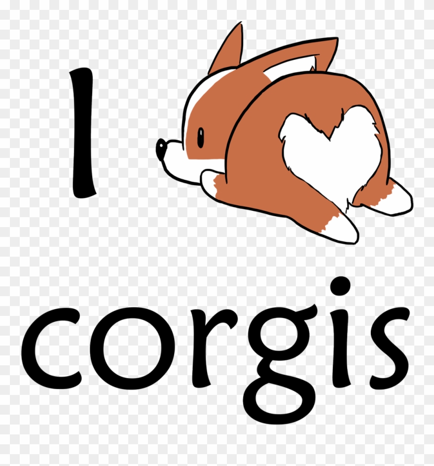 0 Replies 1 Retweet 3 Likes - Heart Shaped Corgi Butt Lineart Clipart