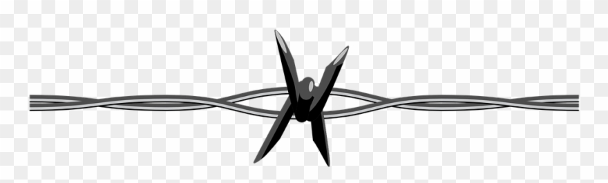 Anchor Clip Silhouette - Barbed Wire Clip Art - Png Download