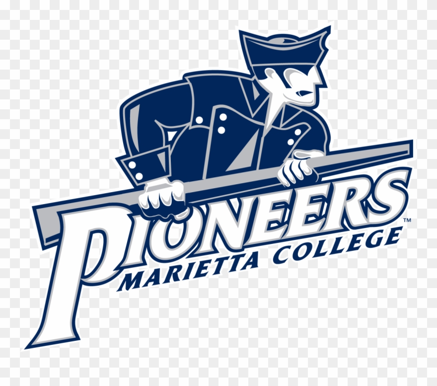 Mc Brand Guide Pioneers With Mascot - Marietta College Football Logo Clipart