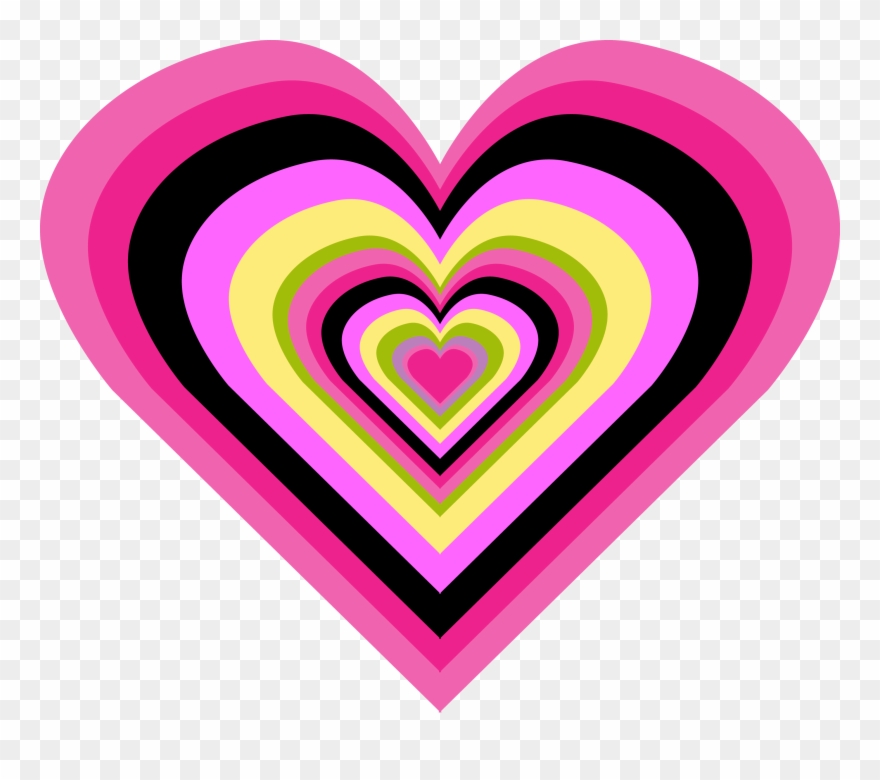 Designerbcheart Large Retro - Transparent Retro Heart Clipart