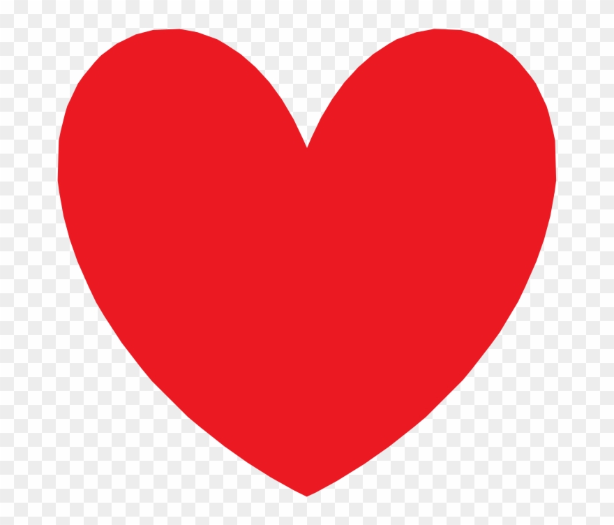 Medium Image - Coral Heart Clipart - Png Download