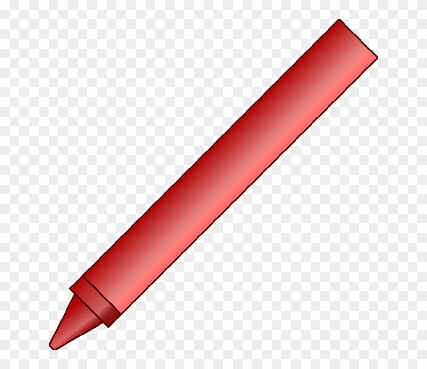 Crayon Clip Art - Red Pencil Clipart - Png Download