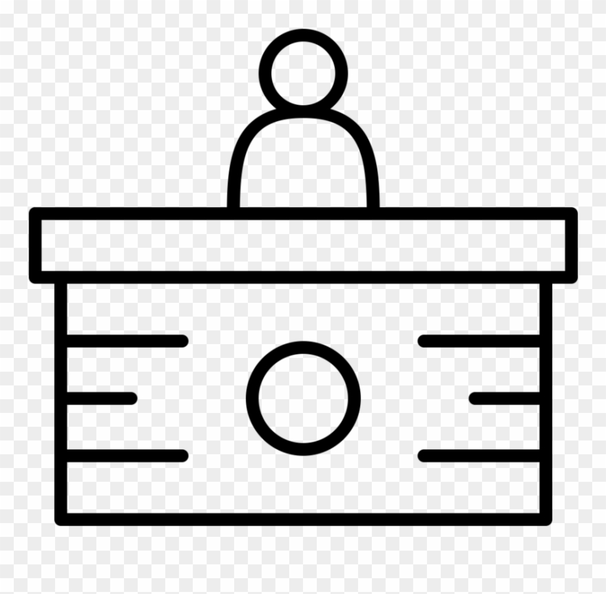 Welcome Desk Assistant - Vector Graphics Clipart