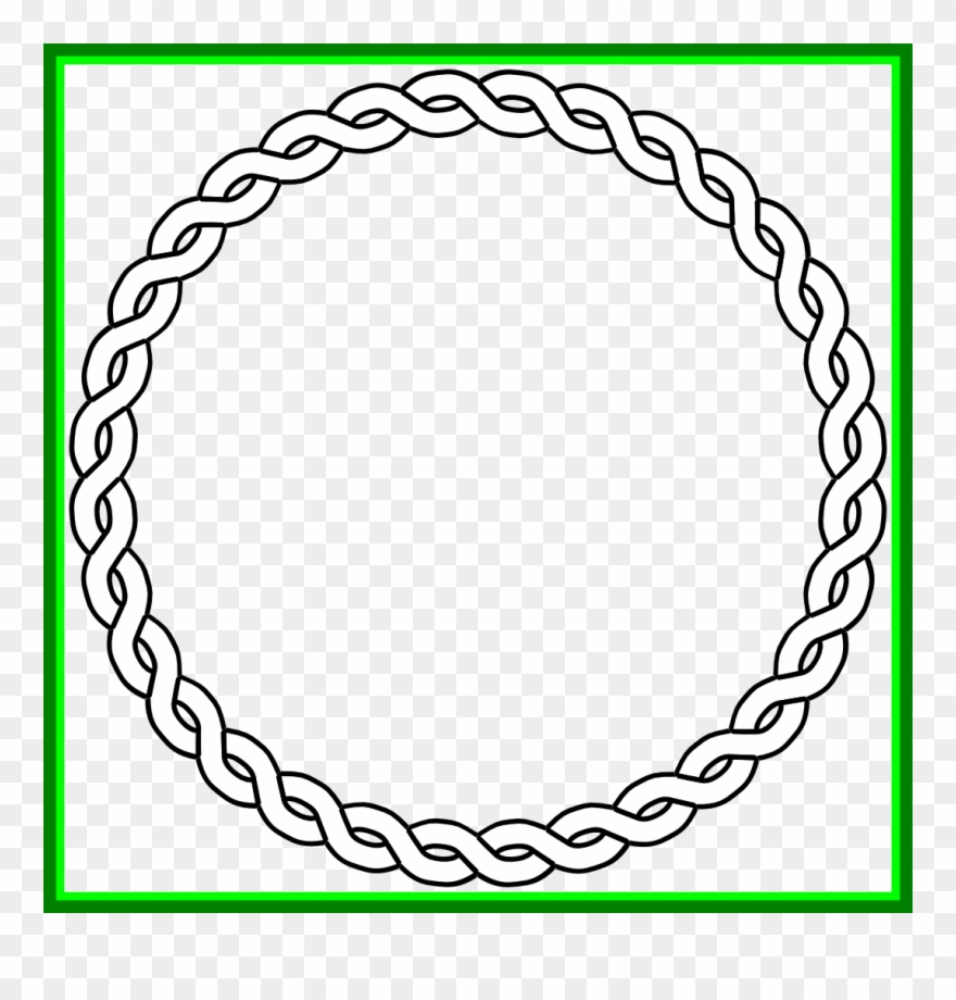 Nautical Clipart Black And White - Circular Border - Png Download