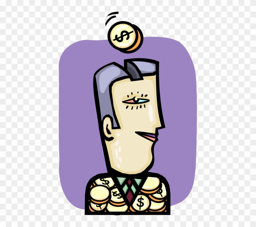 Vector Illustration Of Corporate Investment In High-priced Clipart