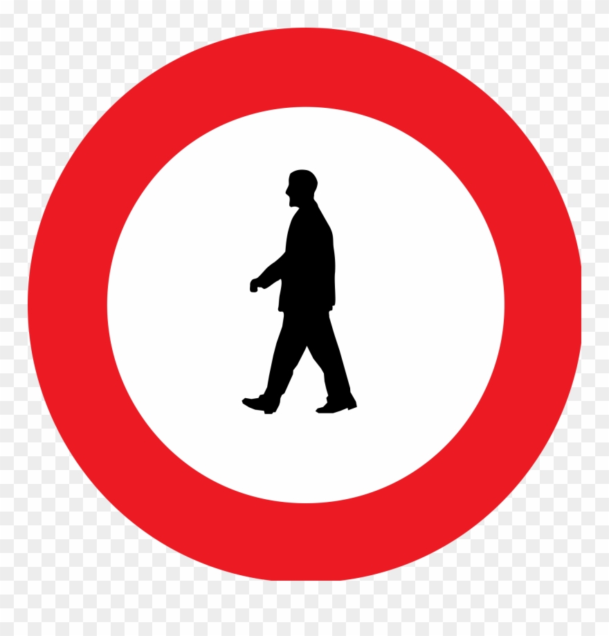 Road Svg Silhouette Clip Art Royalty Free Library - Traffic Sign - Png Download