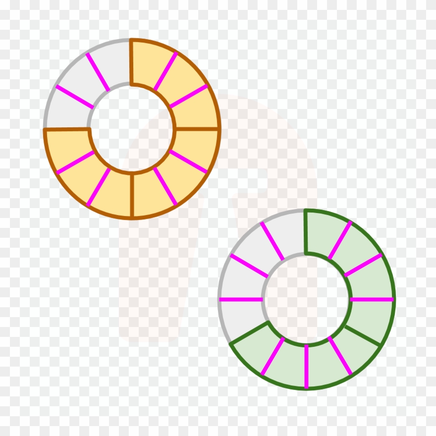 Fractions Converting Unlike To Like - Clock In Reverse Png Clipart