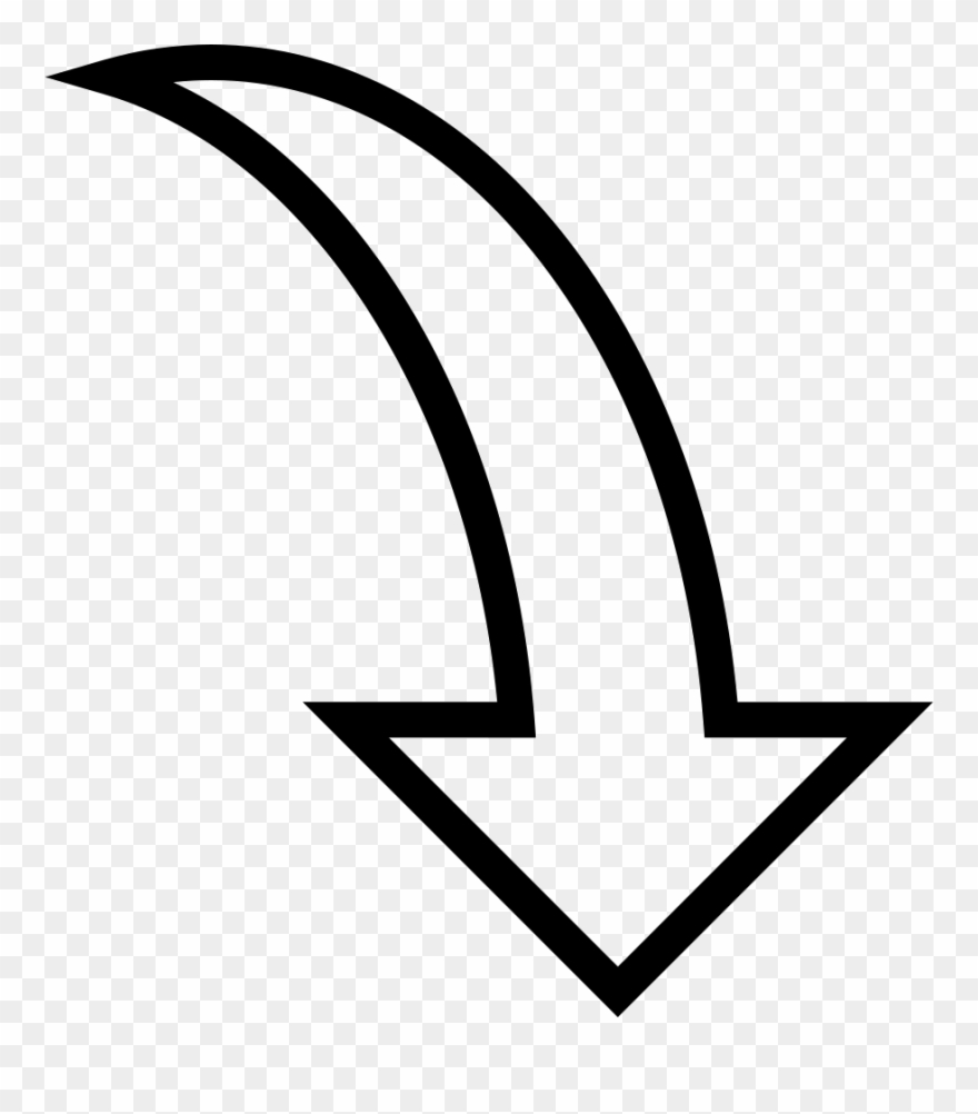 Curve Clipart Arrow - Arrow Italic - Png Download