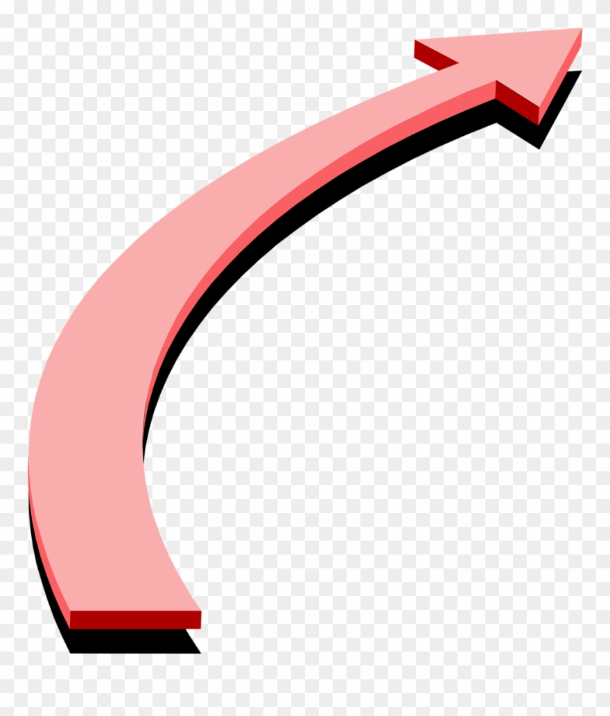 Arrow Right Free Stock Photo Illustration Of - Curved Arrow Clip Art - Png Download