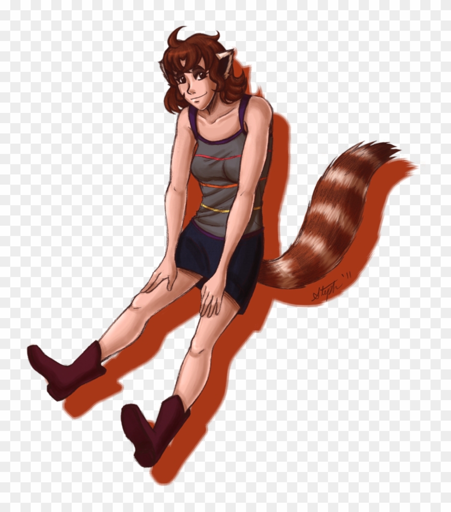 Clipart Info - Red Panda Girl Anime - Png Download