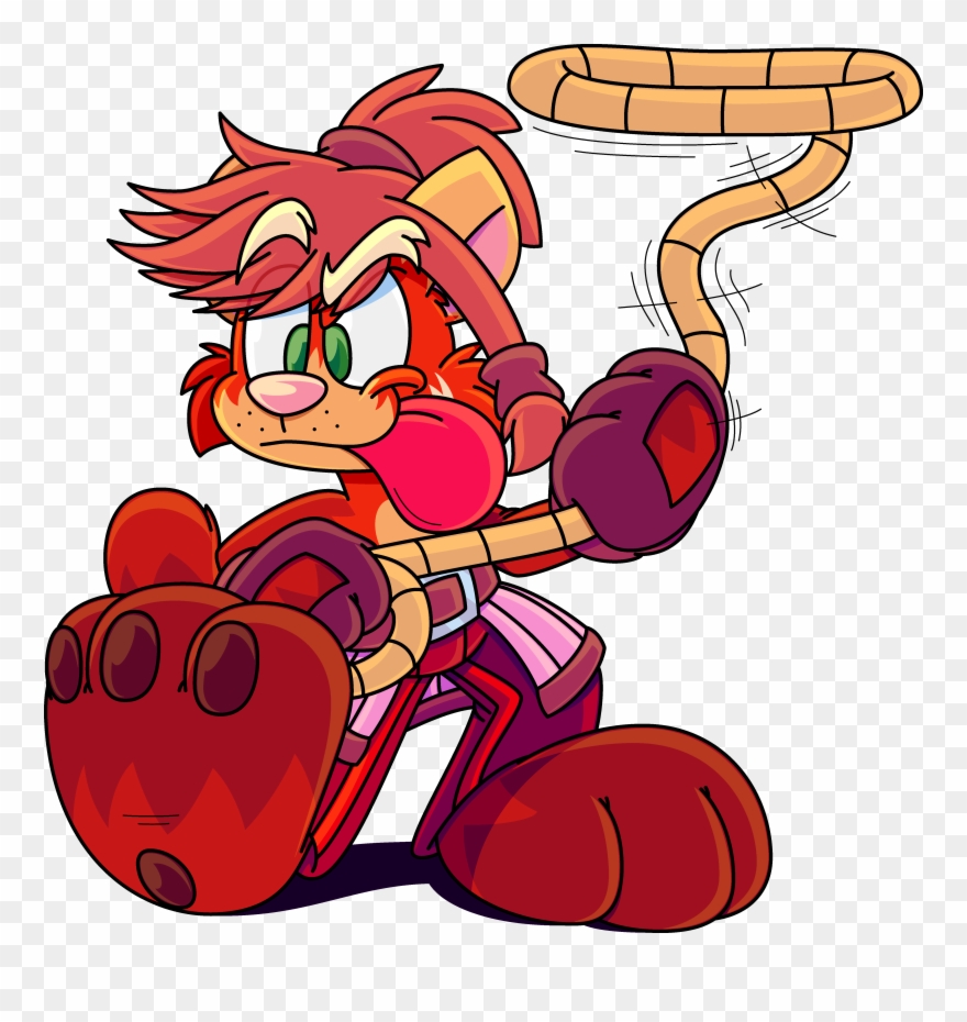 Wranglin' Red Panda - Cartoon Clipart