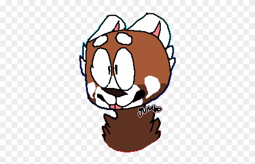 Red Panda Doodle - Cartoon Clipart