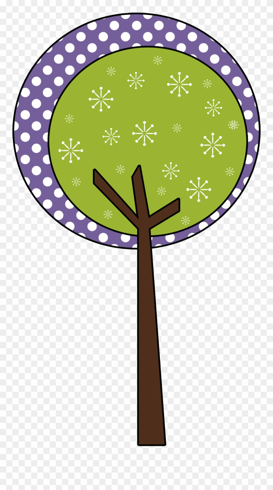 ○••°‿✿⁀ Trees ‿✿⁀°••○ - Tarjetas Redondas Clipart