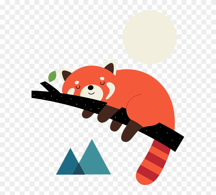 Svg Transparent Download T Shirt Giant Panda - Cute Red Panda Cartoon Clipart