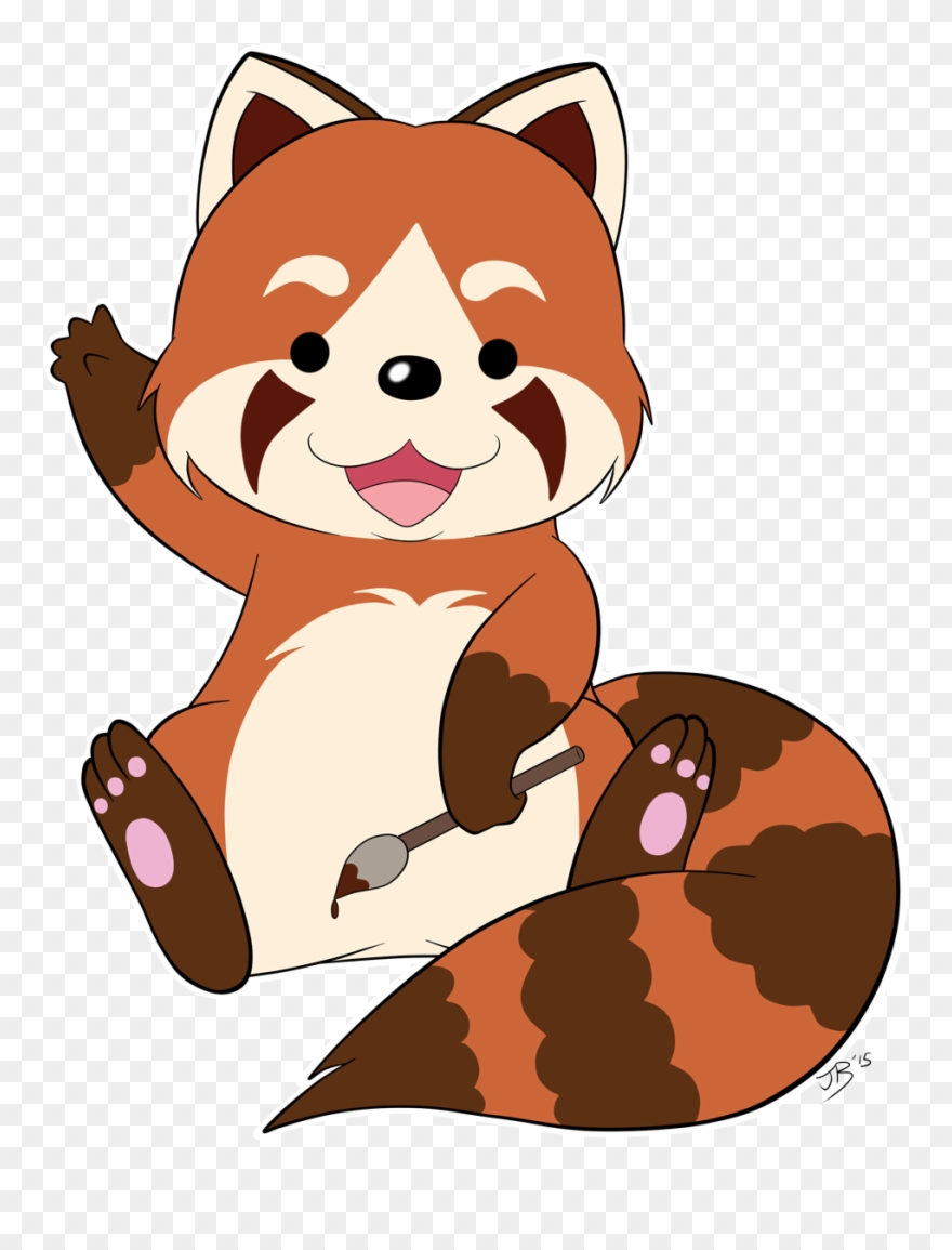 Vector Doodle Animal - Cute Red Pandas Png Clipart