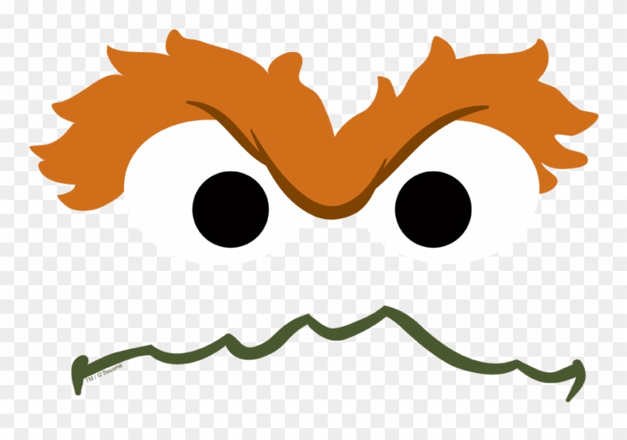 Sesame Street Oscar Face Women's T-shirt Clipart