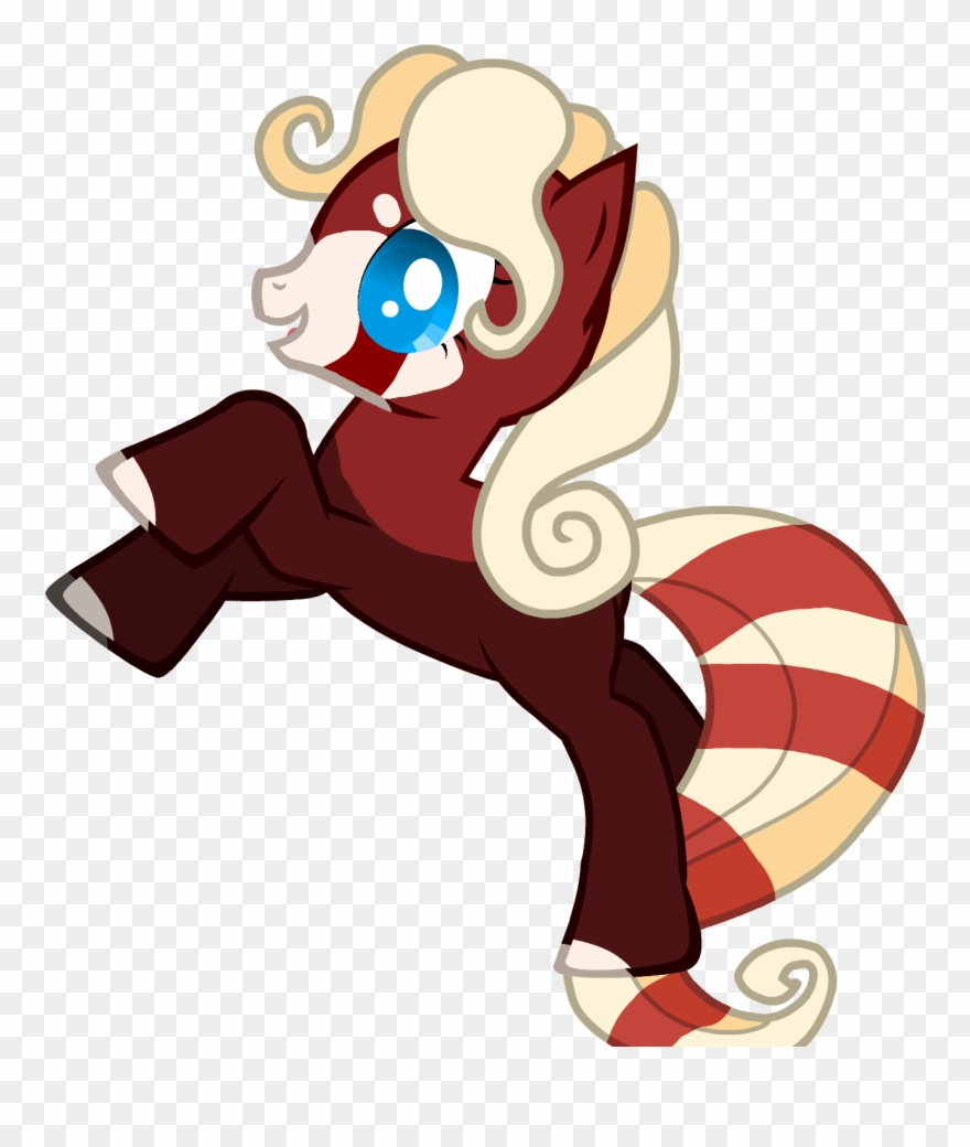 Redpanda As A Pony - Cartoon Clipart