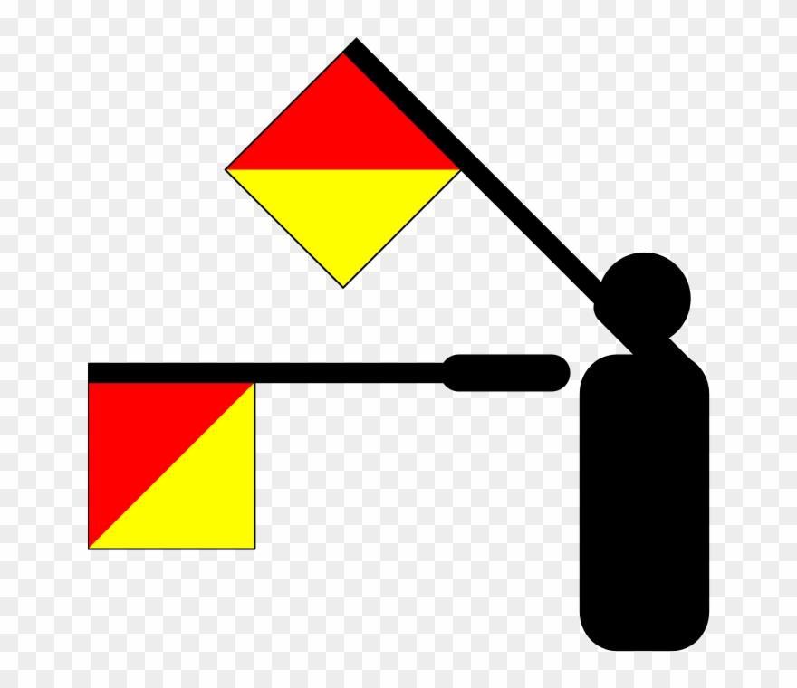 Ficheiro - Semaphore Oscar - Svg - Semaphore O Clipart