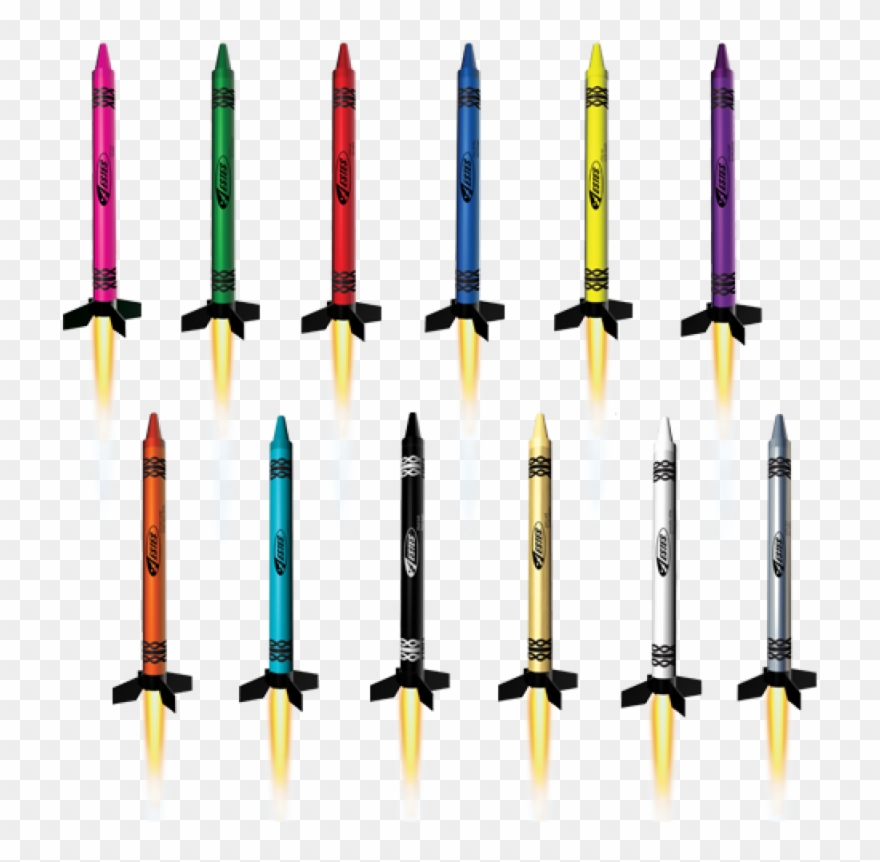 Estes Color The Sky Bulk Rocket Kit - Model Rocket Colors Clipart