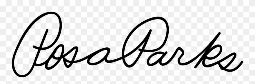 Open - Rosa Parks Signature Clipart