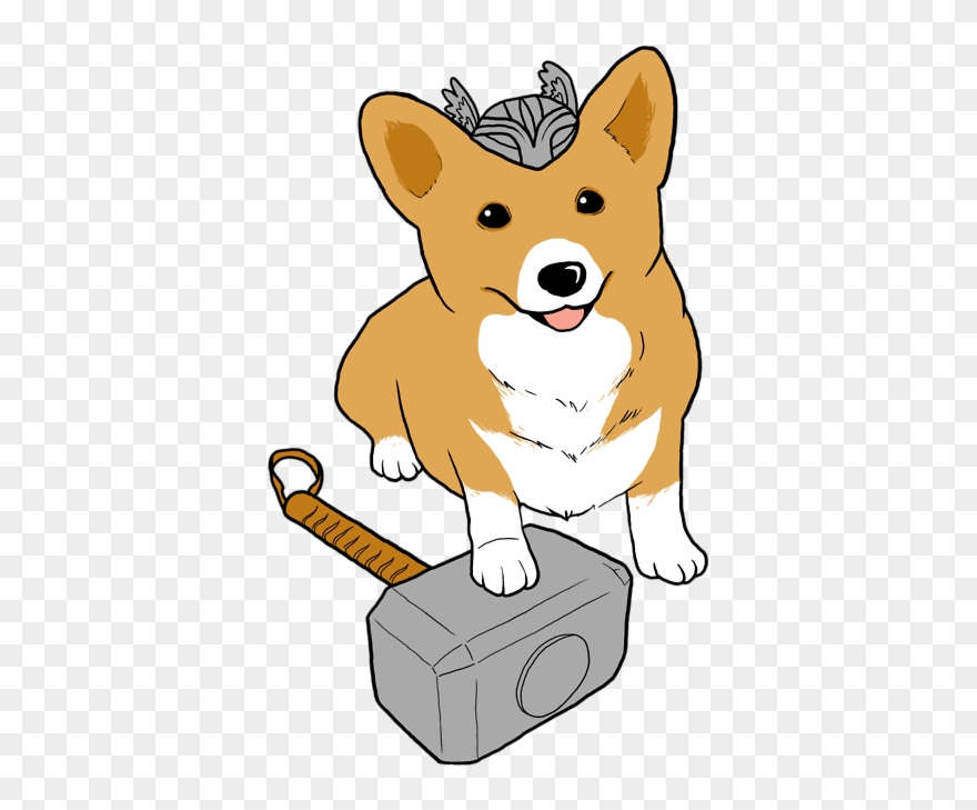 Png Black And White Library Corgi Clipart Royal - Dog Transparent Png