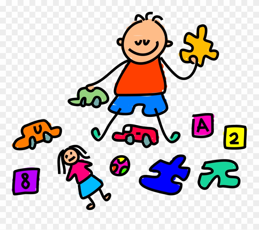 Occupation - Kids - Boy Playing With Toys Clipart - Png Download