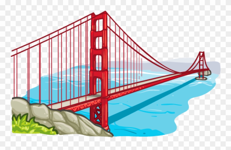 Golden Gate Clipart Place - Golden Gate Bridge Png Transparent Png