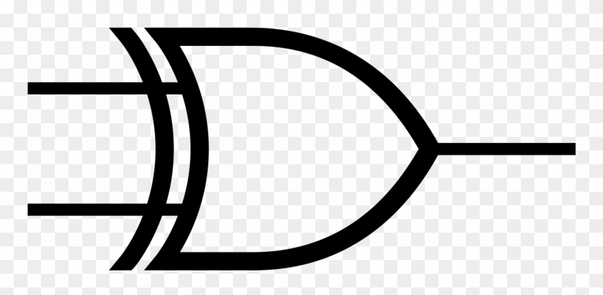 File - Xor Ansi - Svg - Xor Gate Clipart