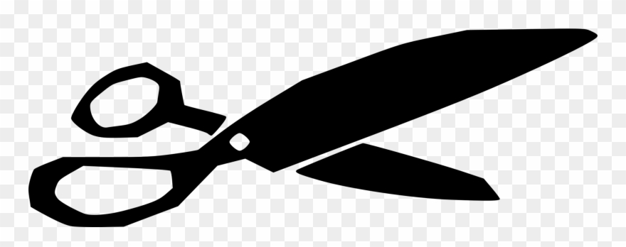 Scissors Throwing Knife Cartoon Byte - Clip Art - Png Download