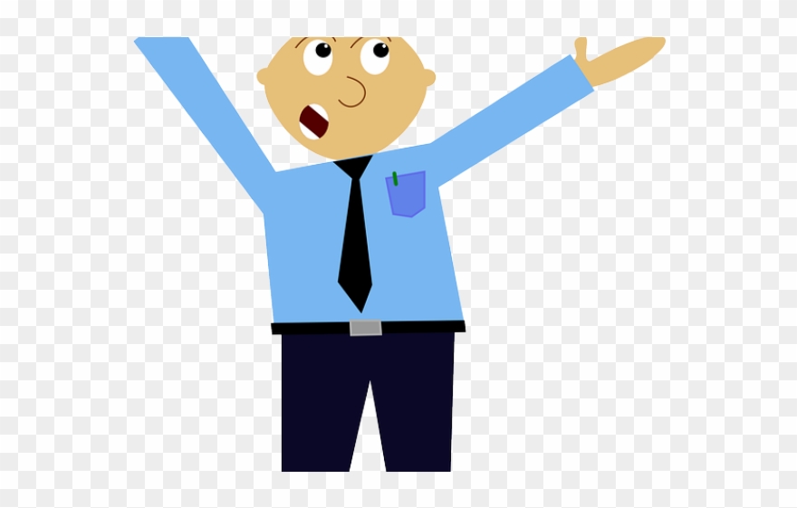 Gate Clipart Security Guard - Cartoon Security Guard Png Transparent Png