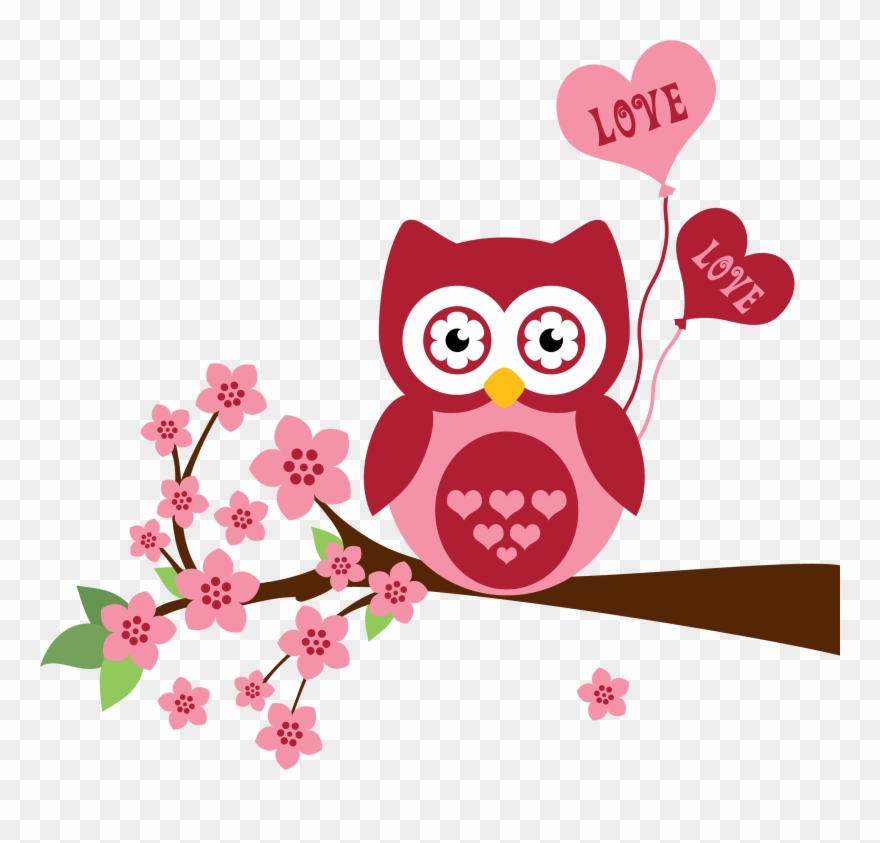 Owl Illustration, Cute Owl, Cute Drawings, Clip Art, - Owl Love Shower Curtain - Png Download