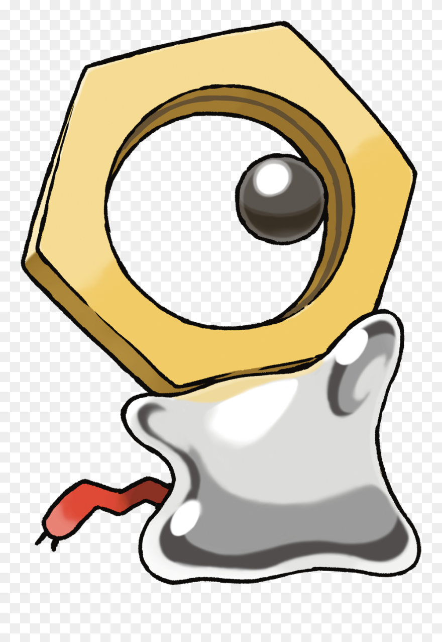 While The Flood Of Meltan Immediately Following Community - Meltan Pokemon Evolution Clipart