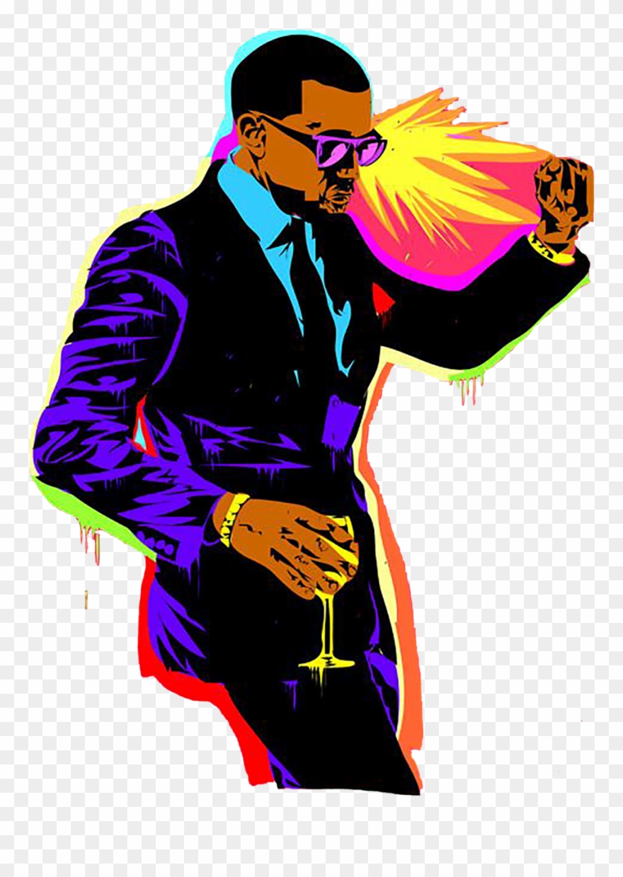 Kanye West Clipart Png - Kanye West Pop Art Transparent Png